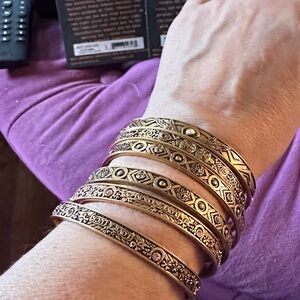 Alex and Ani 2 Fortunes Favor, 2path of life, Calavera,Godspeed Gold Bracelets